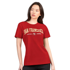 San Francisco 49ers  G-III 4Her by Carl Banks Women's Super-Slim Lightweight Winning Crew T-Shirt