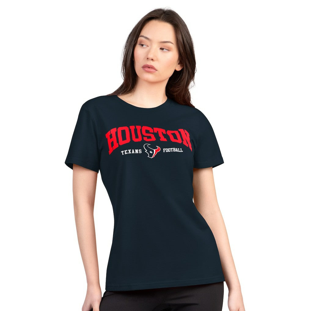 Houston Texans  G-III 4Her by Carl Banks Women's Super-Slim Lightweight Winning Crew T-Shirt