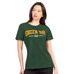 Green Bay Packers  G-III 4Her by Carl Banks Women's Super-Slim Lightweight Winning Crew T-Shirt