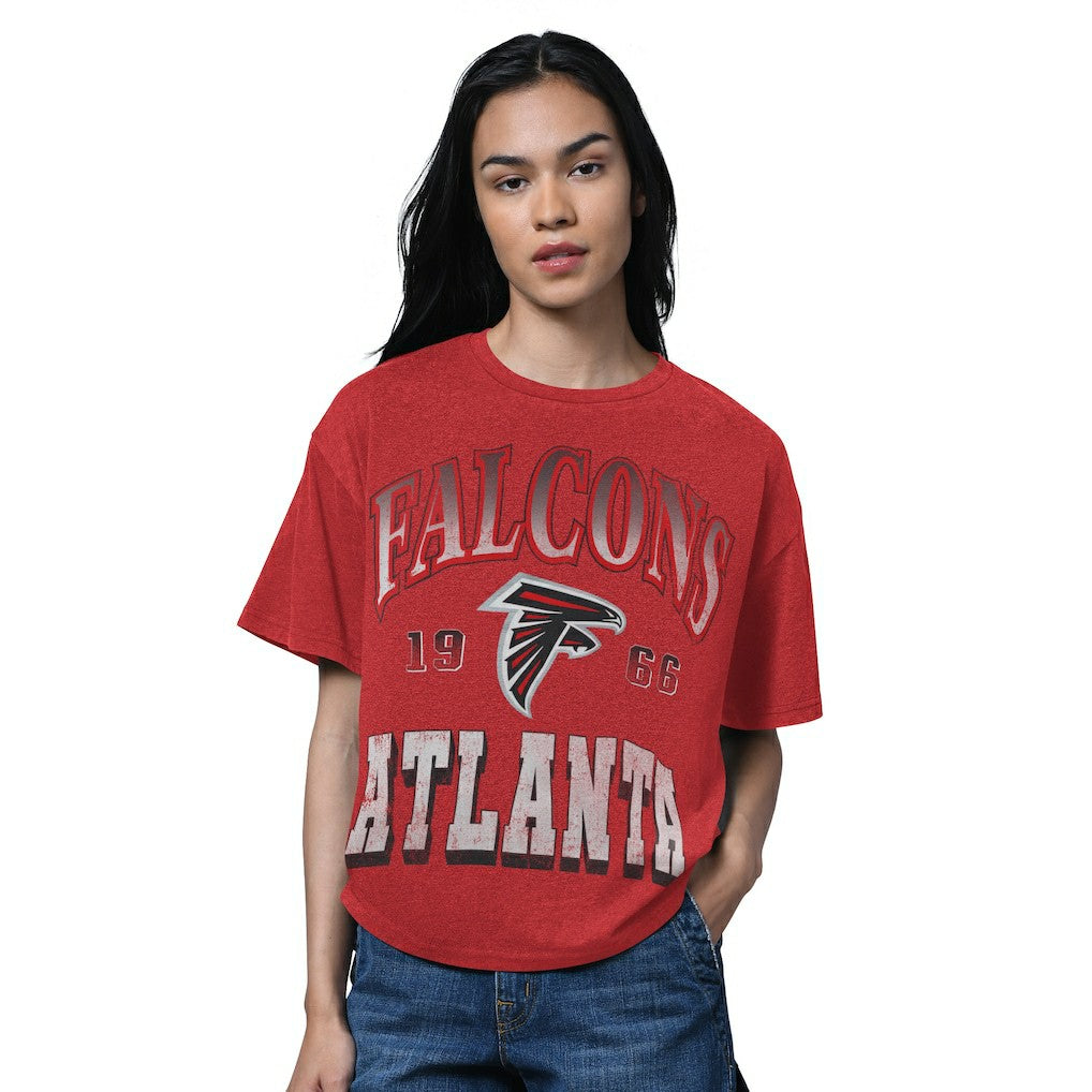 Atlanta Falcons  Starter Women's Oversized Hall of Fame T-Shirt