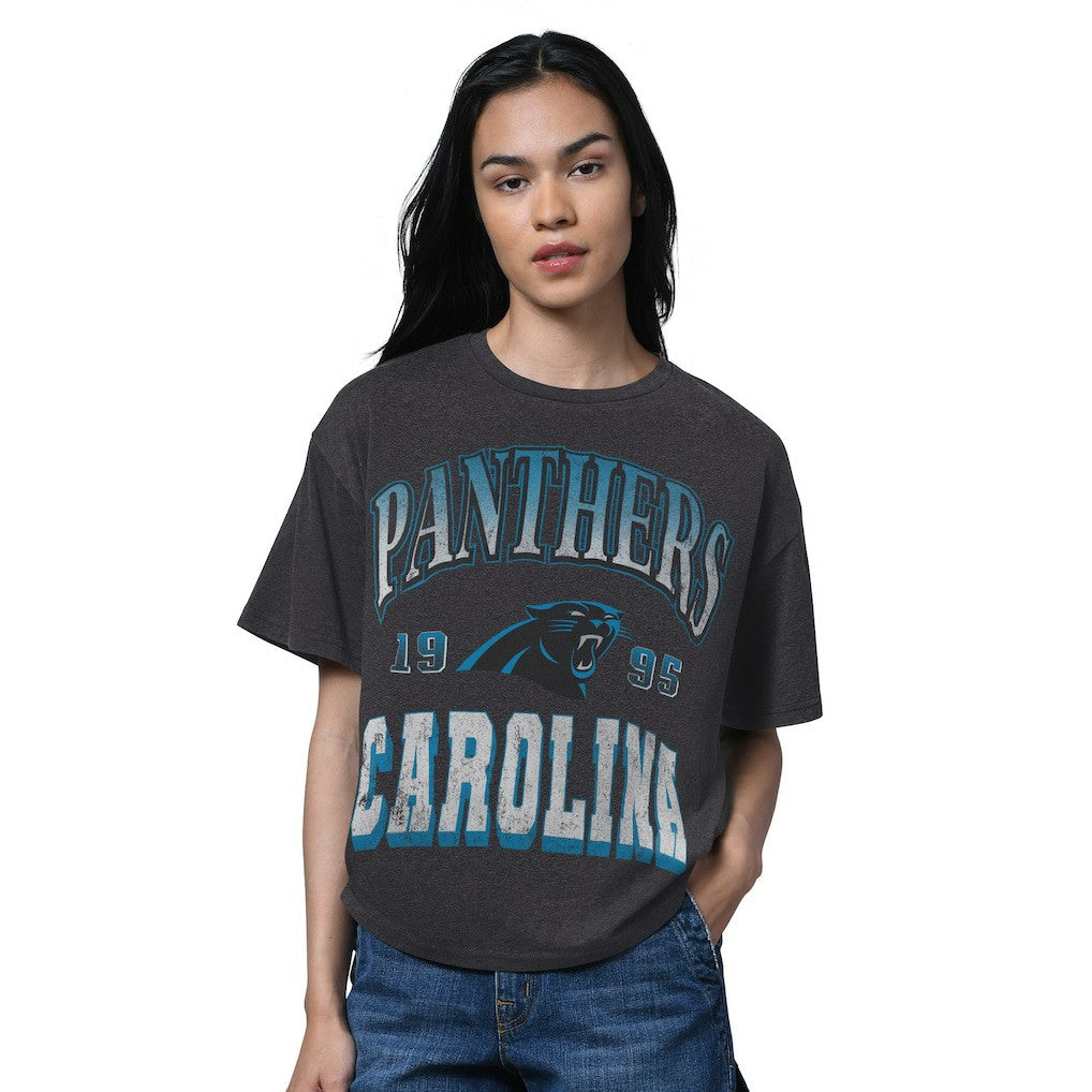 Carolina Panthers  Starter Women's Oversized Hall of Fame T-Shirt