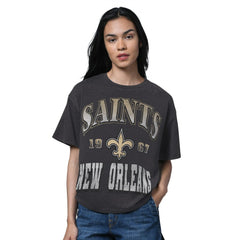 New Orleans Saints  Starter Women's Oversized Hall of Fame T-Shirt