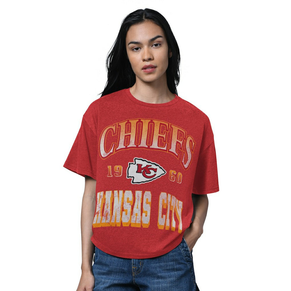 Kansas City Chiefs  Starter Women's Oversized Hall of Fame T-Shirt