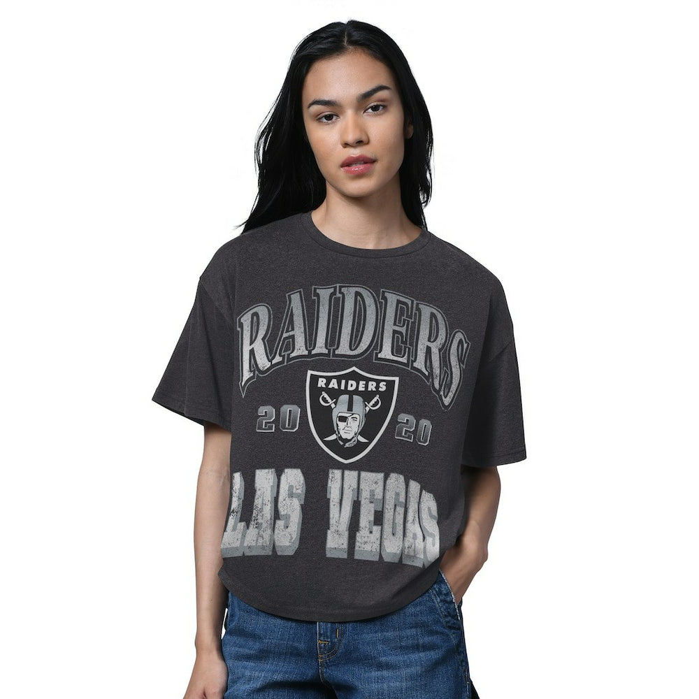 Las Vegas Raiders  Starter Women's Oversized Hall of Fame T-Shirt