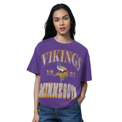 Minnesota Vikings  Starter Women's Oversized Hall of Fame T-Shirt