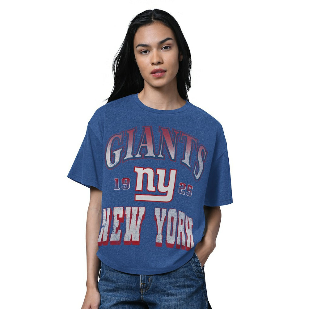 New York Giants  Starter Women's Oversized Hall of Fame T-Shirt