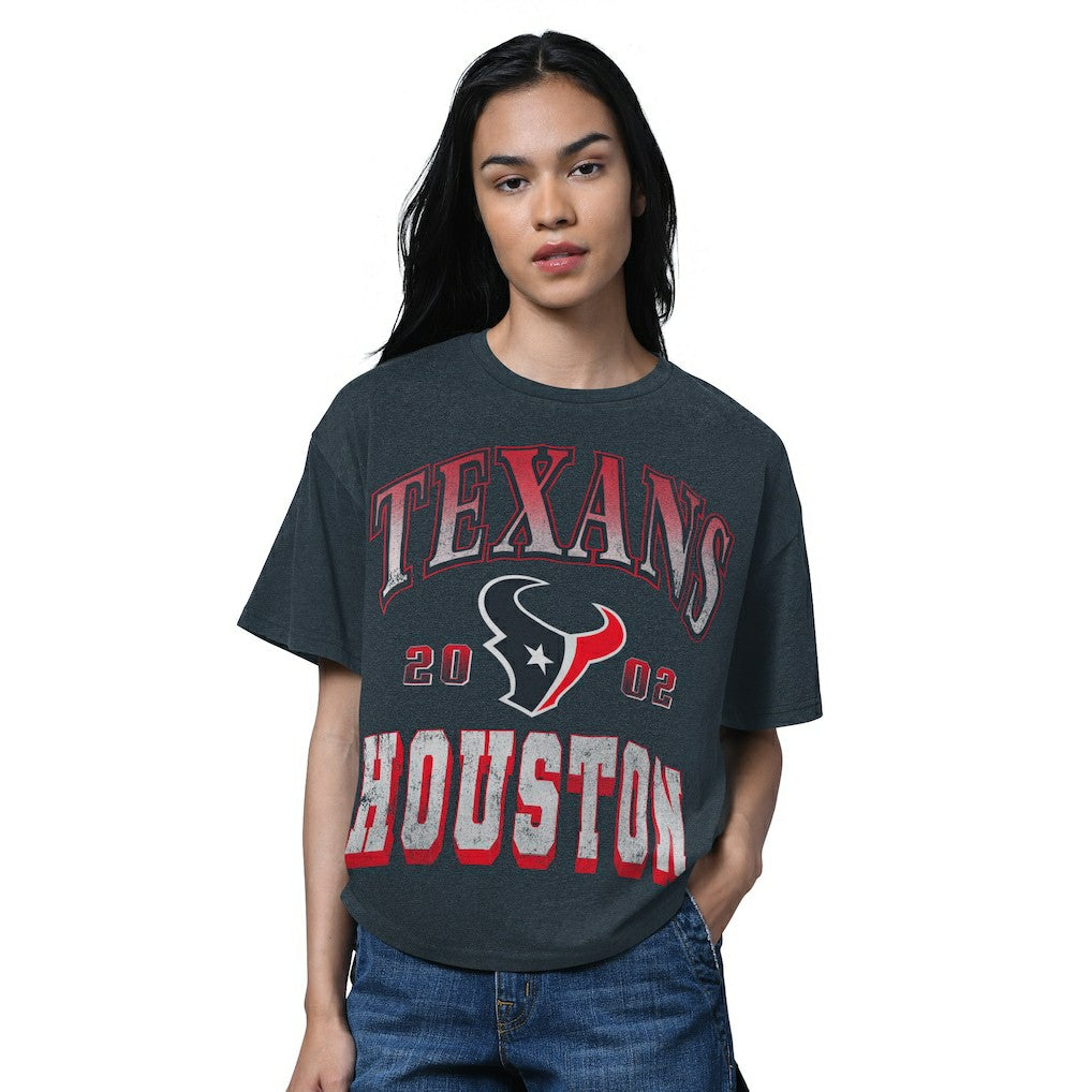 Houston Texans  Starter Women's Oversized Hall of Fame T-Shirt