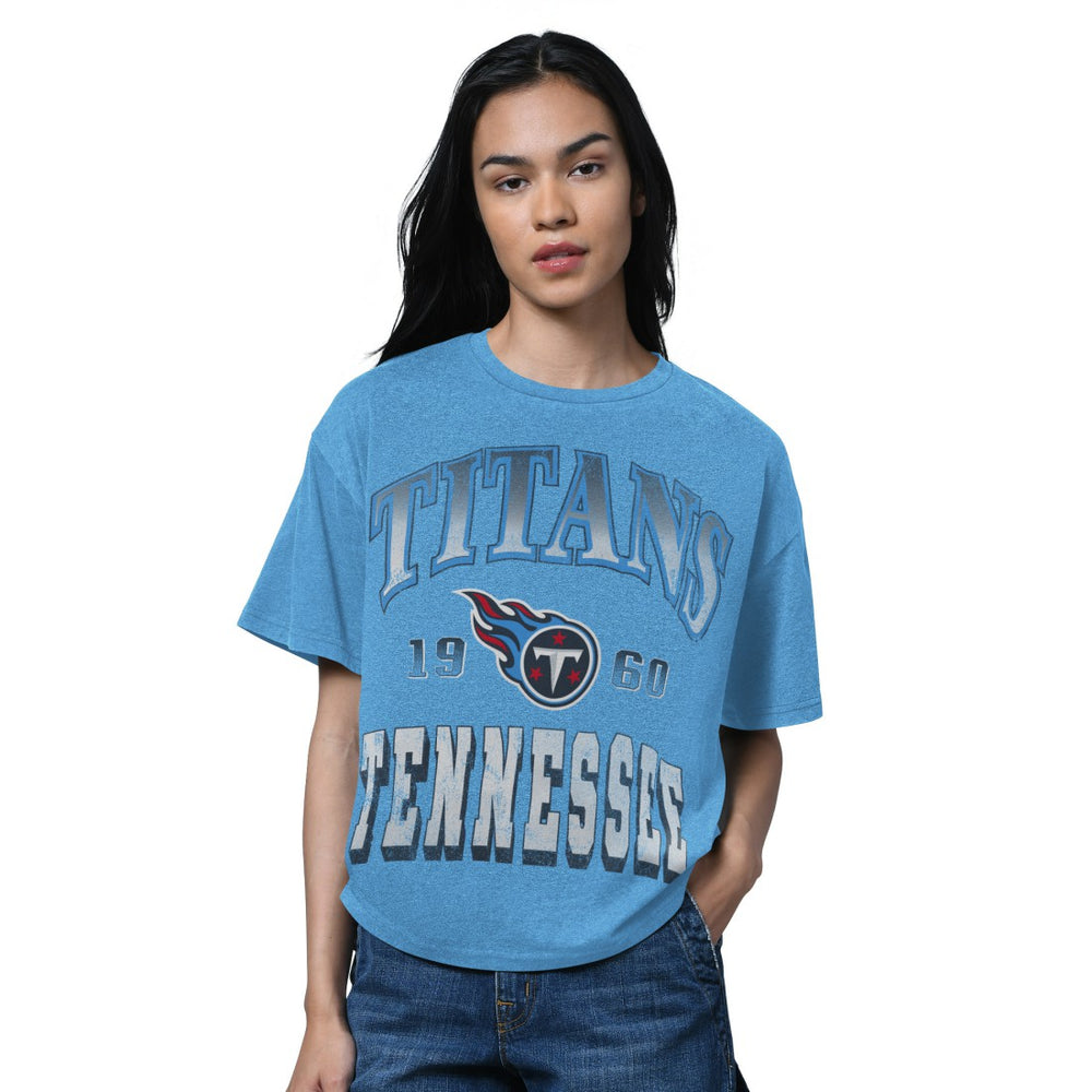 Tennessee Titans  Starter Women's Oversized Hall of Fame T-Shirt