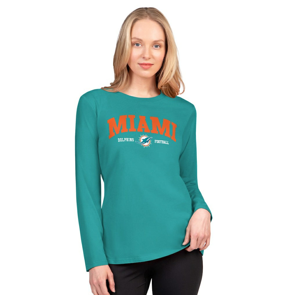 Miami Dolphins  G-III 4Her by Carl Banks Women's Best Play Long Sleeve T-Shirt