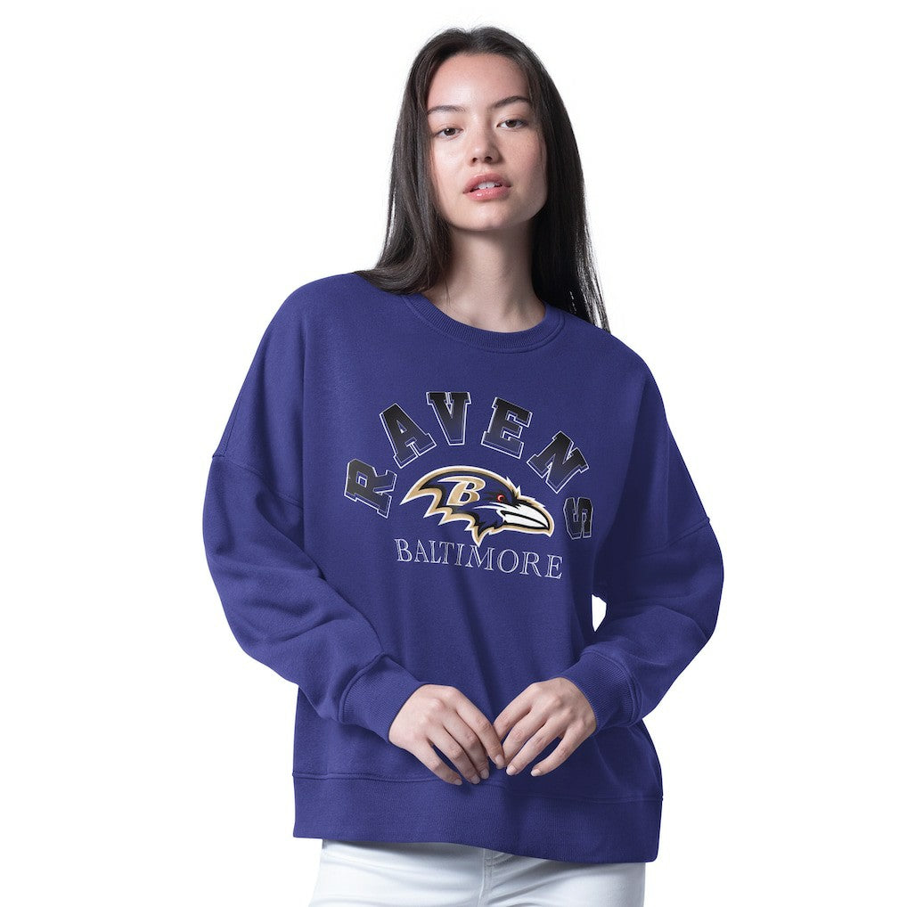 Baltimore Ravens  G-III 4Her by Carl Banks Women's Oversized Feud Sweatshirt