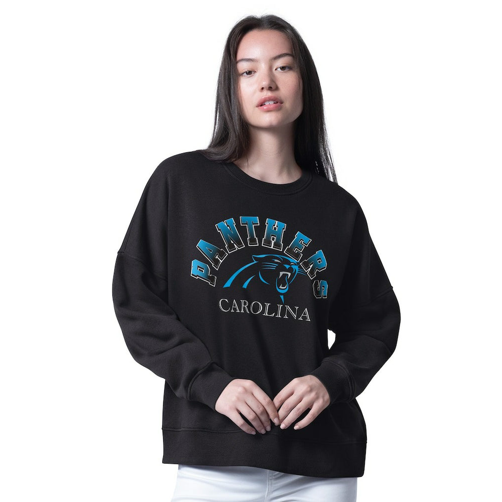 Carolina Panthers  G-III 4Her by Carl Banks Women's Oversized Feud Sweatshirt