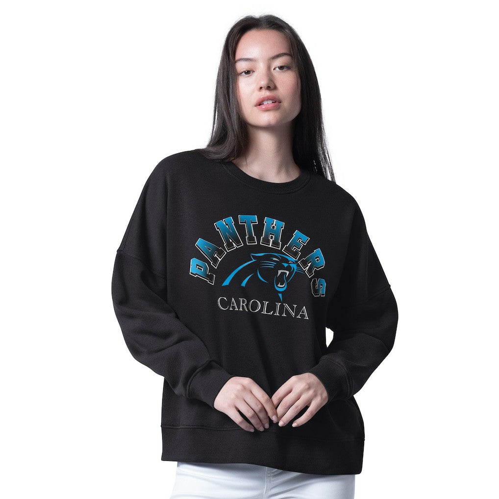 Carolina Panthers  G-III 4Her by Carl Banks Women's Oversized Feud Sweatshirt