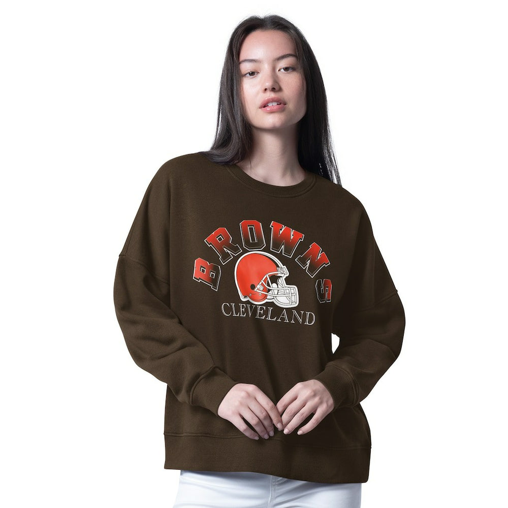 Cleveland Browns  G-III 4Her by Carl Banks Women's Oversized Feud Sweatshirt