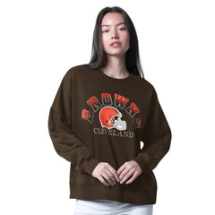 Cleveland Browns  G-III 4Her by Carl Banks Women's Oversized Feud Sweatshirt