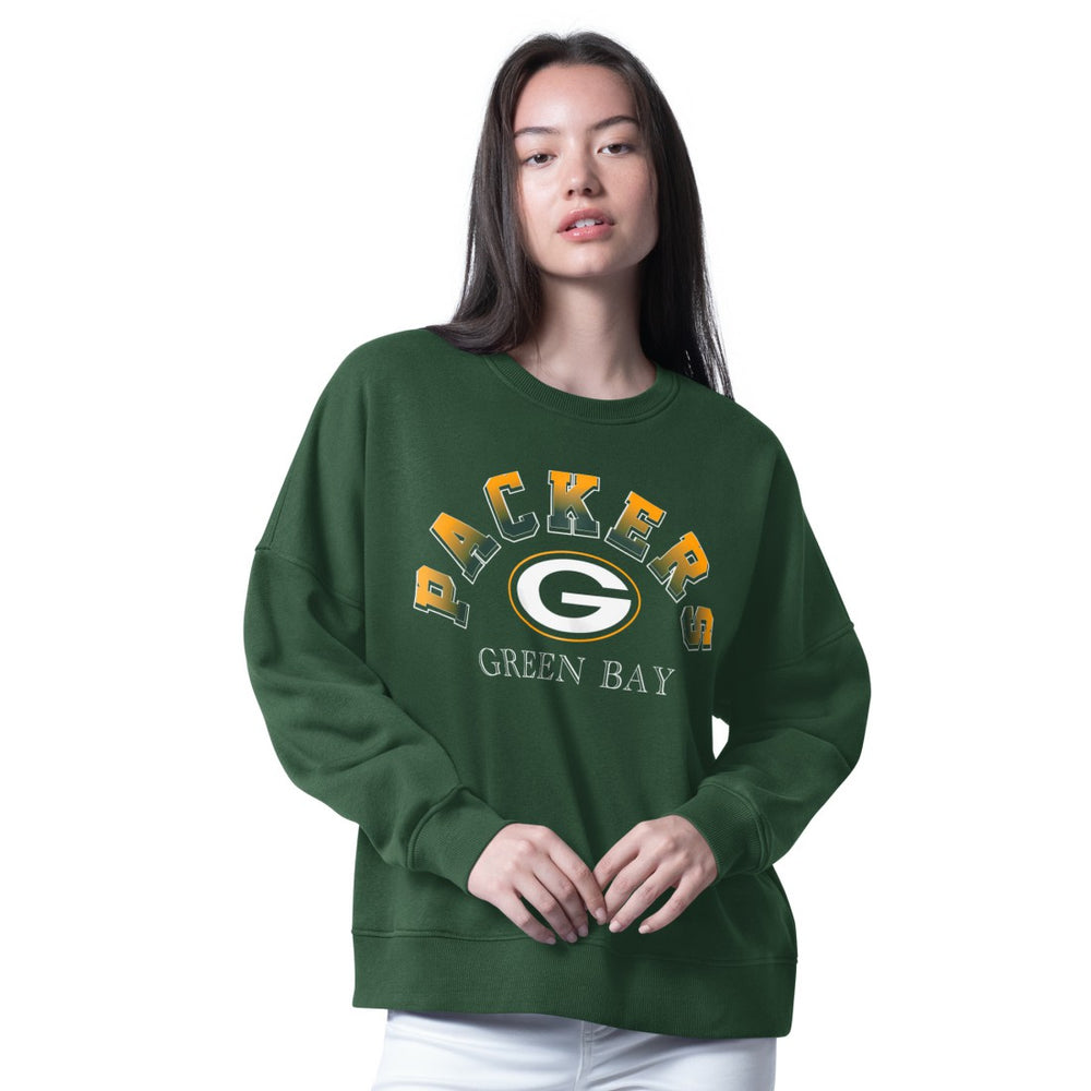 Green Bay Packers  G-III 4Her by Carl Banks Women's Oversized Feud Sweatshirt
