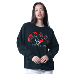 Houston Texans  G-III 4Her by Carl Banks Women's Oversized Feud Sweatshirt
