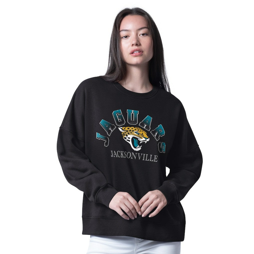 Jacksonville Jaguars  G-III 4Her by Carl Banks Women's Oversized Feud Sweatshirt