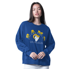 Los Angeles Rams  G-III 4Her by Carl Banks Women's Oversized Feud Sweatshirt