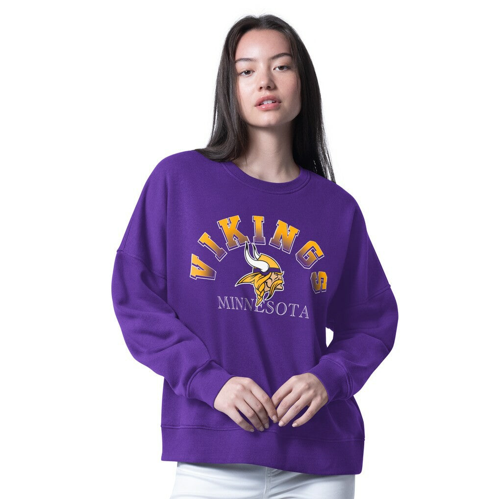 Minnesota Vikings  G-III 4Her by Carl Banks Women's Oversized Feud Sweatshirt