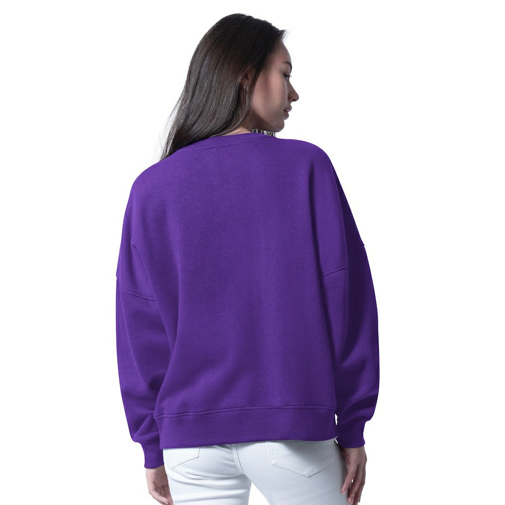 Minnesota Vikings  G-III 4Her by Carl Banks Women's Oversized Feud Sweatshirt