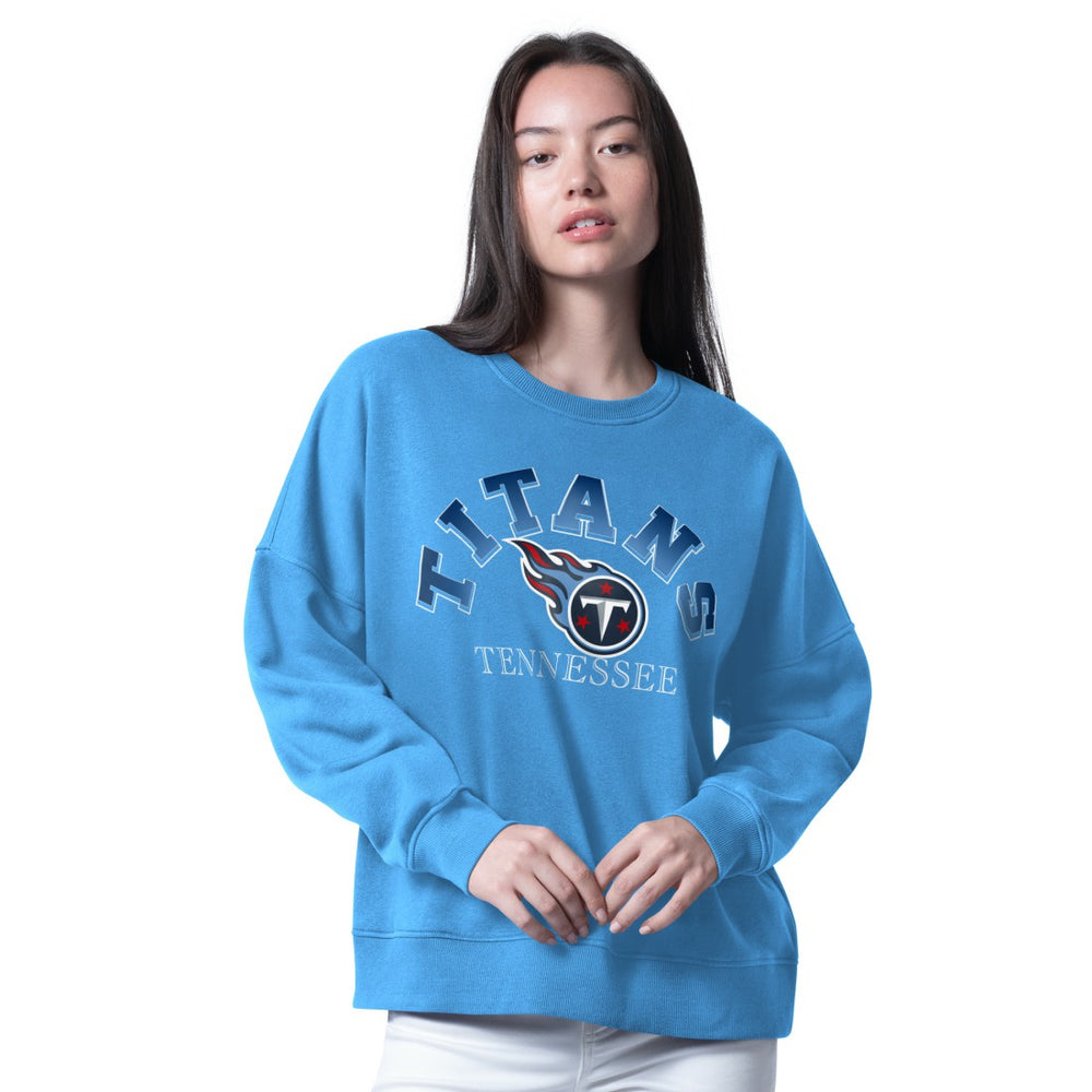 Tennessee Titans  G-III 4Her by Carl Banks Women's Oversized Feud Sweatshirt