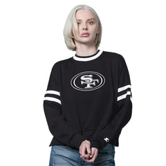 San Francisco 49ers  Starter Women's Rally Drop Shoulder Cropped Sweatshirt