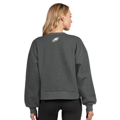 Philadelphia Eagles  Starter Women's Show Up Cropped Fleece Pullover Sweatshirt