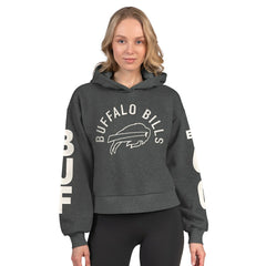 Buffalo Bills  Starter Women's Star Player Cropped Fleece Pullover Hoodie