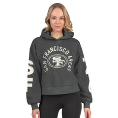 San Francisco 49ers  Starter Women's Star Player Cropped Fleece Pullover Hoodie