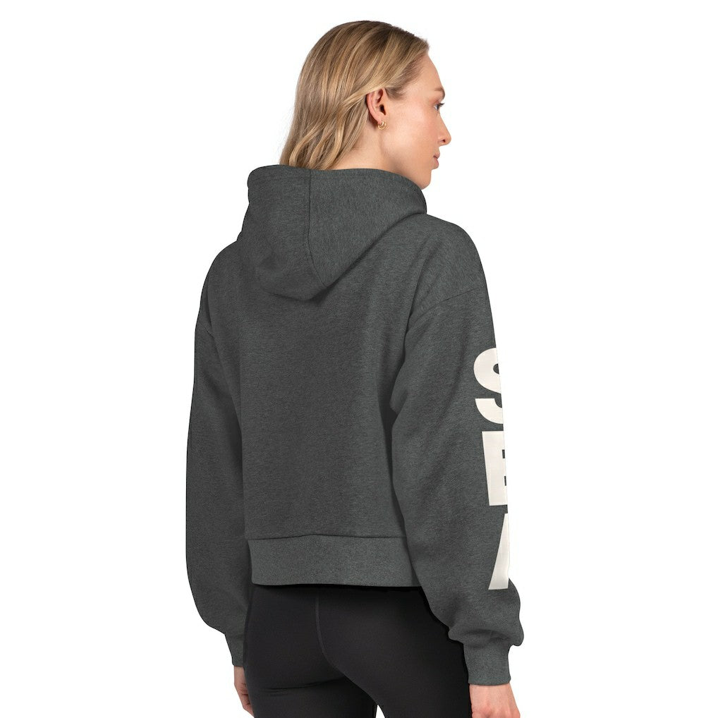 Seattle Seahawks  Starter Women's Star Player Cropped Fleece Pullover Hoodie