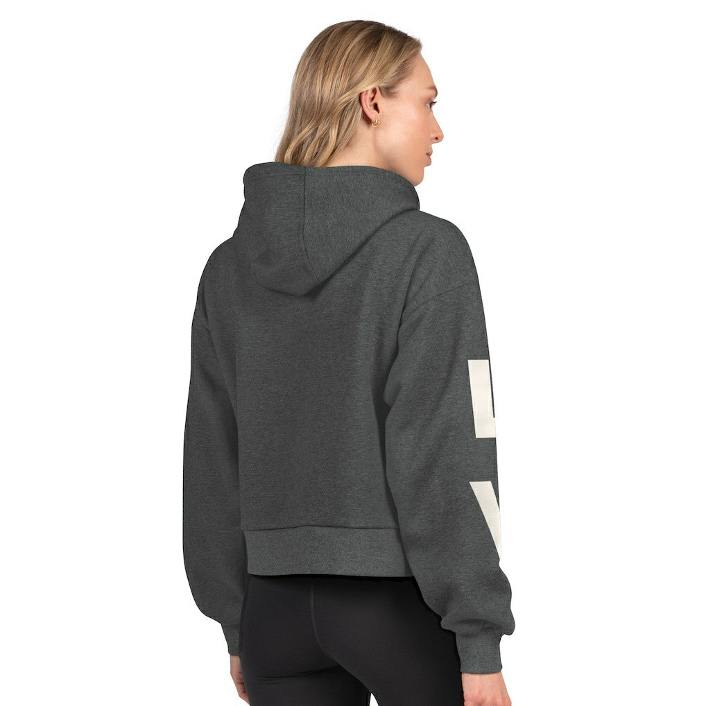 Las Vegas Raiders  Starter Women's Star Player Cropped Fleece Pullover Hoodie