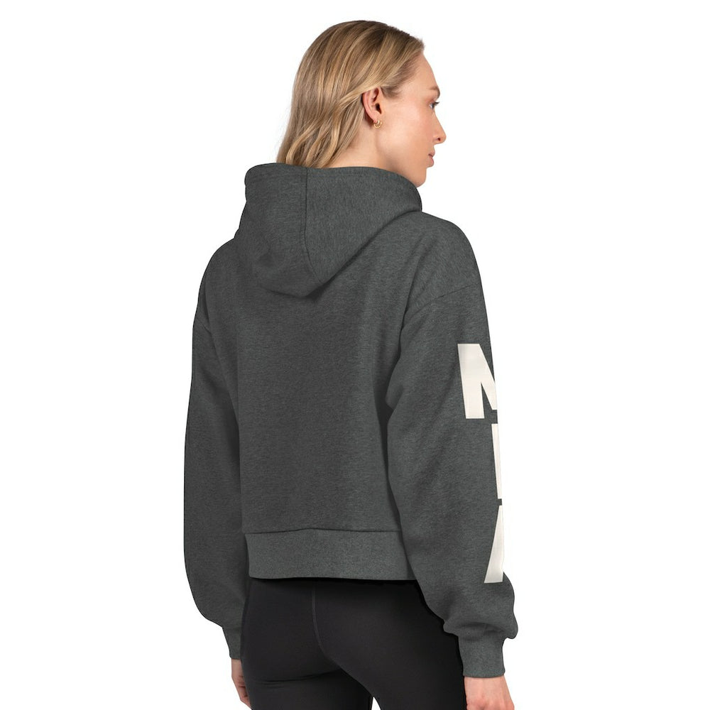 Miami Dolphins  Starter Women's Star Player Cropped Fleece Pullover Hoodie