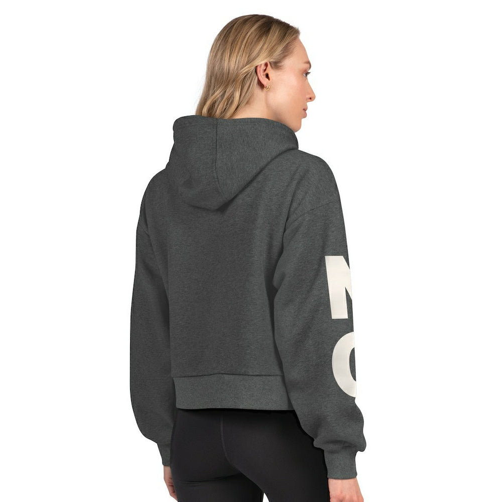 New Orleans Saints  Starter Women's Star Player Cropped Fleece Pullover Hoodie