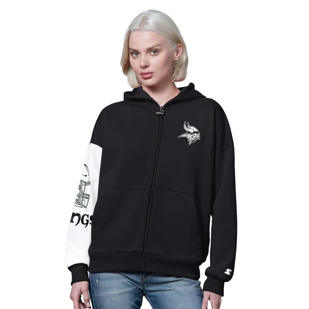 Minnesota Vikings  Starter Women's 4th Down Full-Zip Hoodie