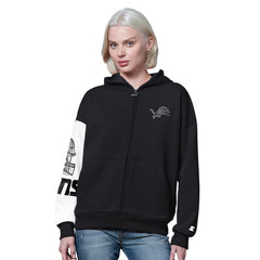 Detroit Lions  Starter Women's 4th Down Full-Zip Hoodie
