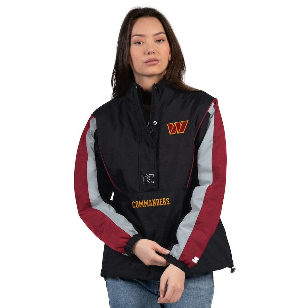 Washington Commanders  Starter Women's Thursday Night Gridiron Half-Zip Jacket