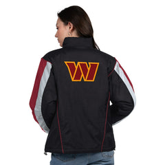 Washington Commanders  Starter Women's Thursday Night Gridiron Half-Zip Jacket
