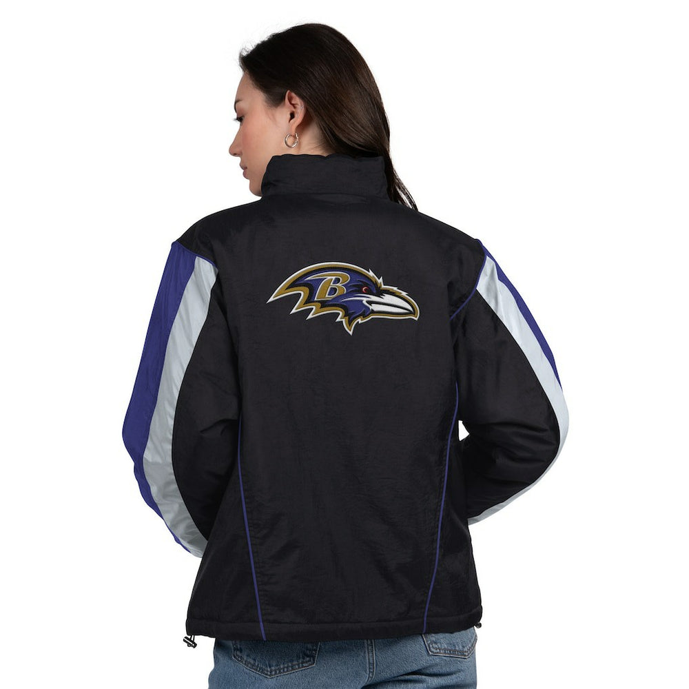 Baltimore Ravens  Starter Women's Thursday Night Gridiron Half-Zip Jacket