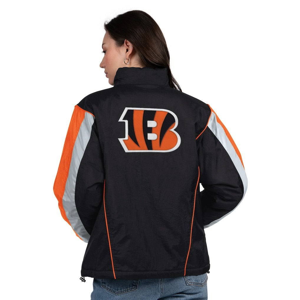 Cincinnati Bengals  Starter Women's Thursday Night Gridiron Half-Zip Jacket