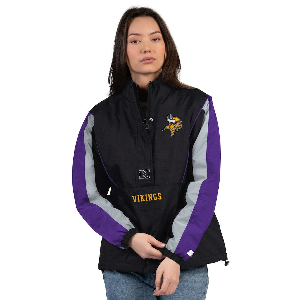 Minnesota Vikings  Starter Women's Thursday Night Gridiron Half-Zip Jacket