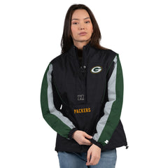 Green Bay Packers  Starter Women's Thursday Night Gridiron Half-Zip Jacket