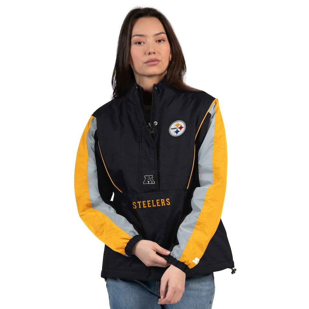 Pittsburgh Steelers  Starter Women's Thursday Night Gridiron Half-Zip Jacket