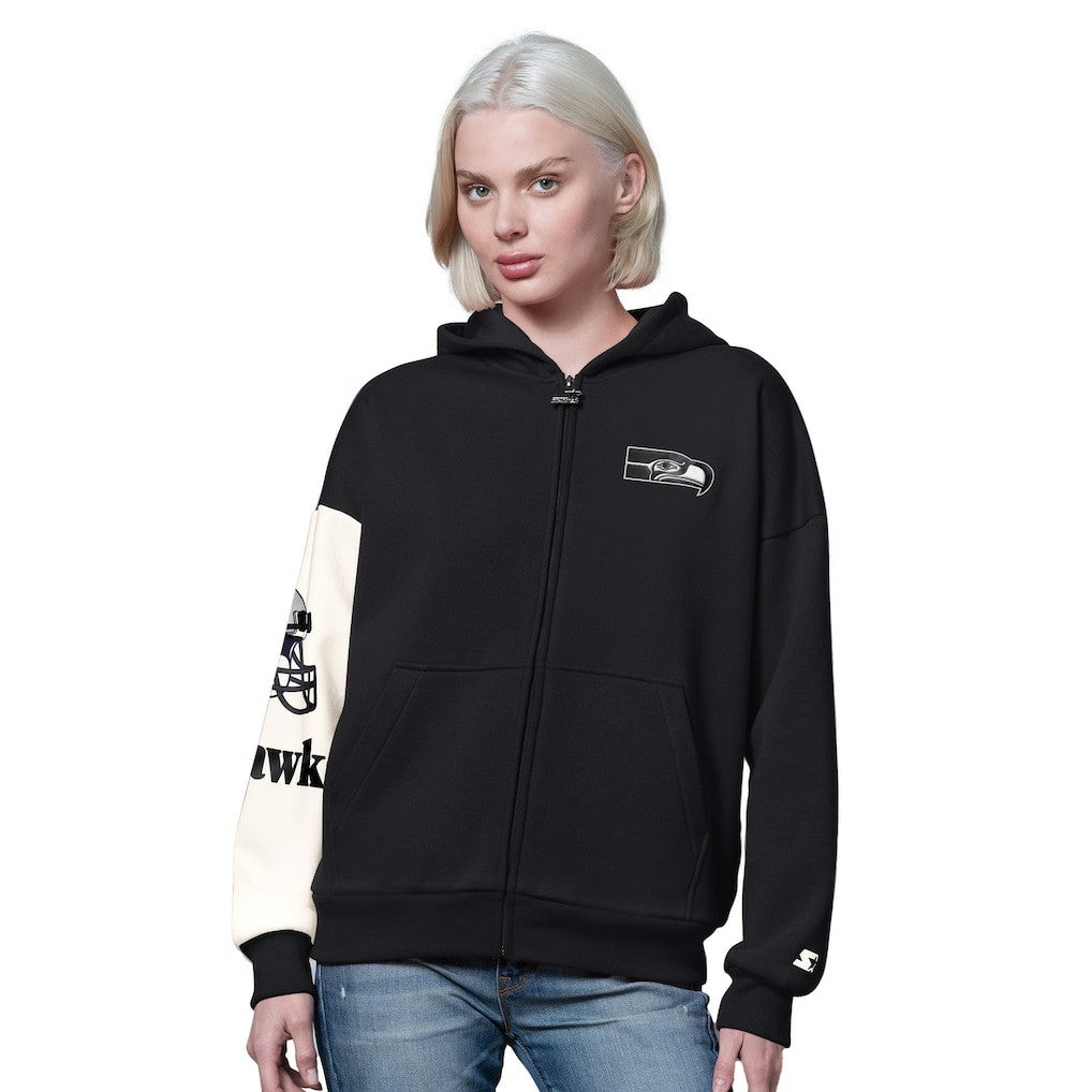 Seattle Seahawks  Starter Women's 4th Down Full-Zip Hoodie