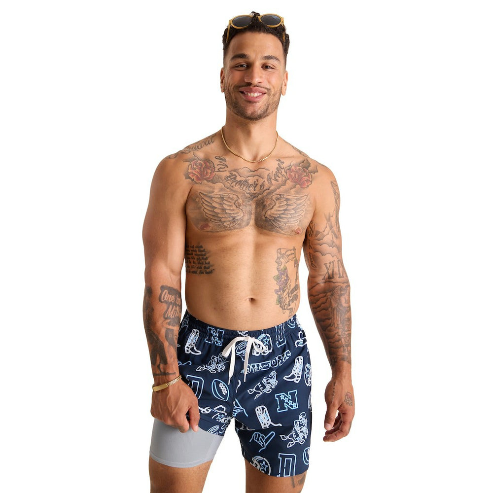 Dallas Cowboys  Chubbies The Neon 5.5" Classic Lined Swim Trunks