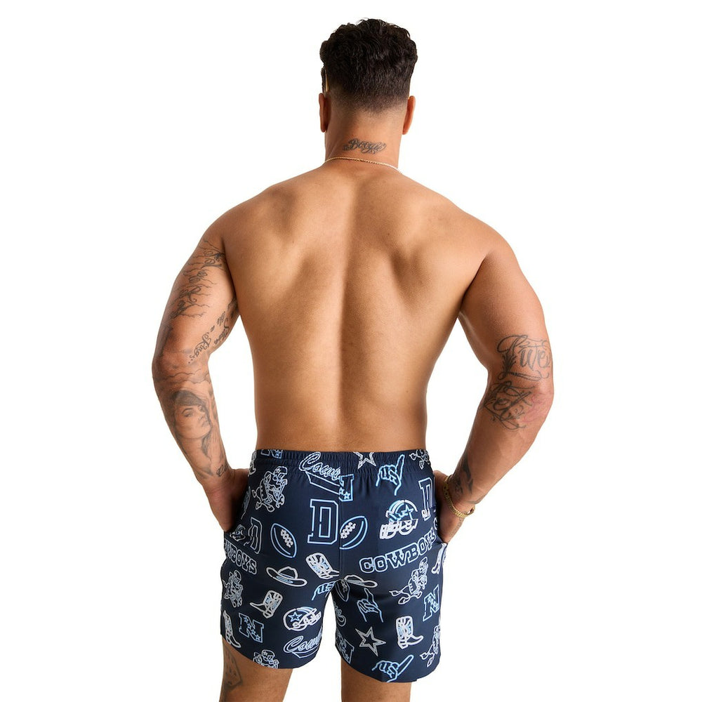 Dallas Cowboys  Chubbies The Neon 5.5" Classic Lined Swim Trunks