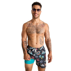 Miami Dolphins  Chubbies The Neon 5.5" Classic Lined Swim Trunks