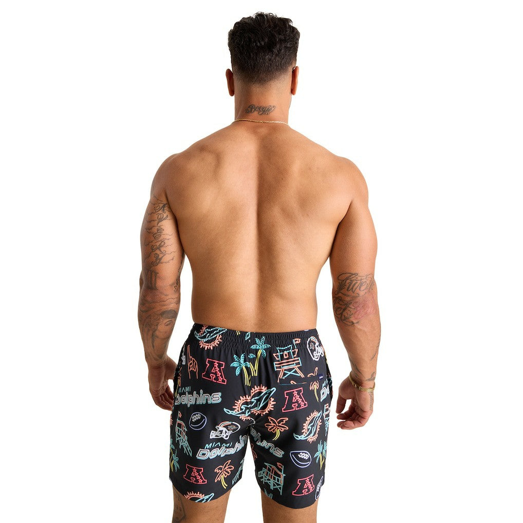 Miami Dolphins  Chubbies The Neon 5.5" Classic Lined Swim Trunks