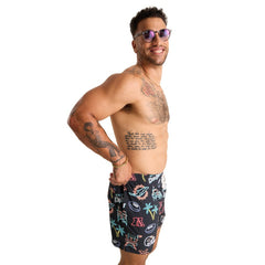 Miami Dolphins  Chubbies The Neon 5.5" Classic Lined Swim Trunks