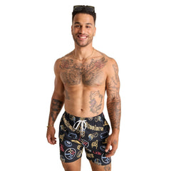 Pittsburgh Steelers  Chubbies The Neon 5.5" Classic Lined Swim Trunks