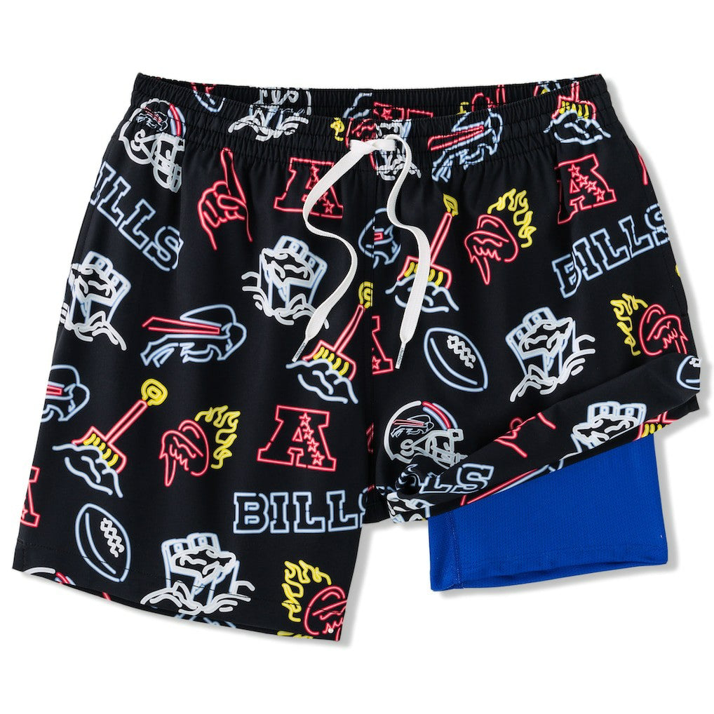 Buffalo Bills  Chubbies The Neon 5.5" Classic Lined Swim Trunks